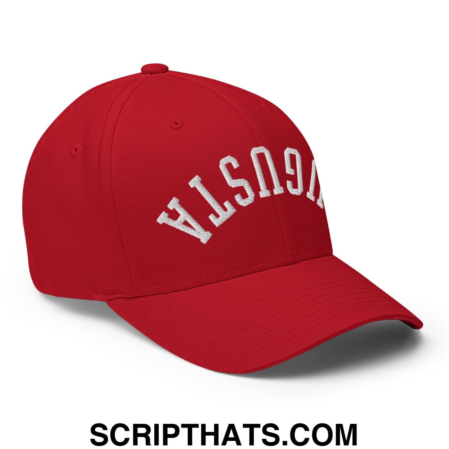 Upside Down Augusta Embroidered Stretch Fit Golf Hat