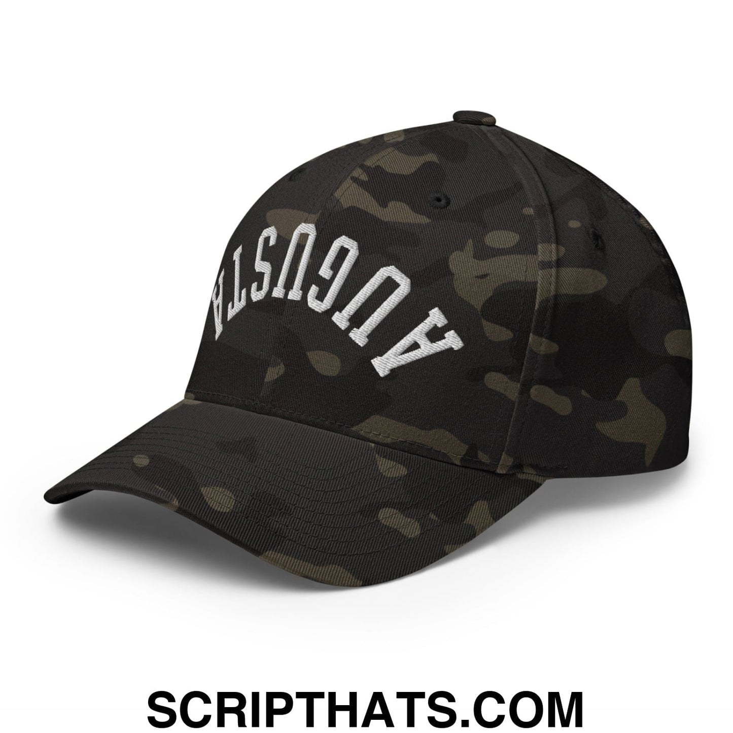 Upside Down Augusta Embroidered Stretch Fit Golf Hat