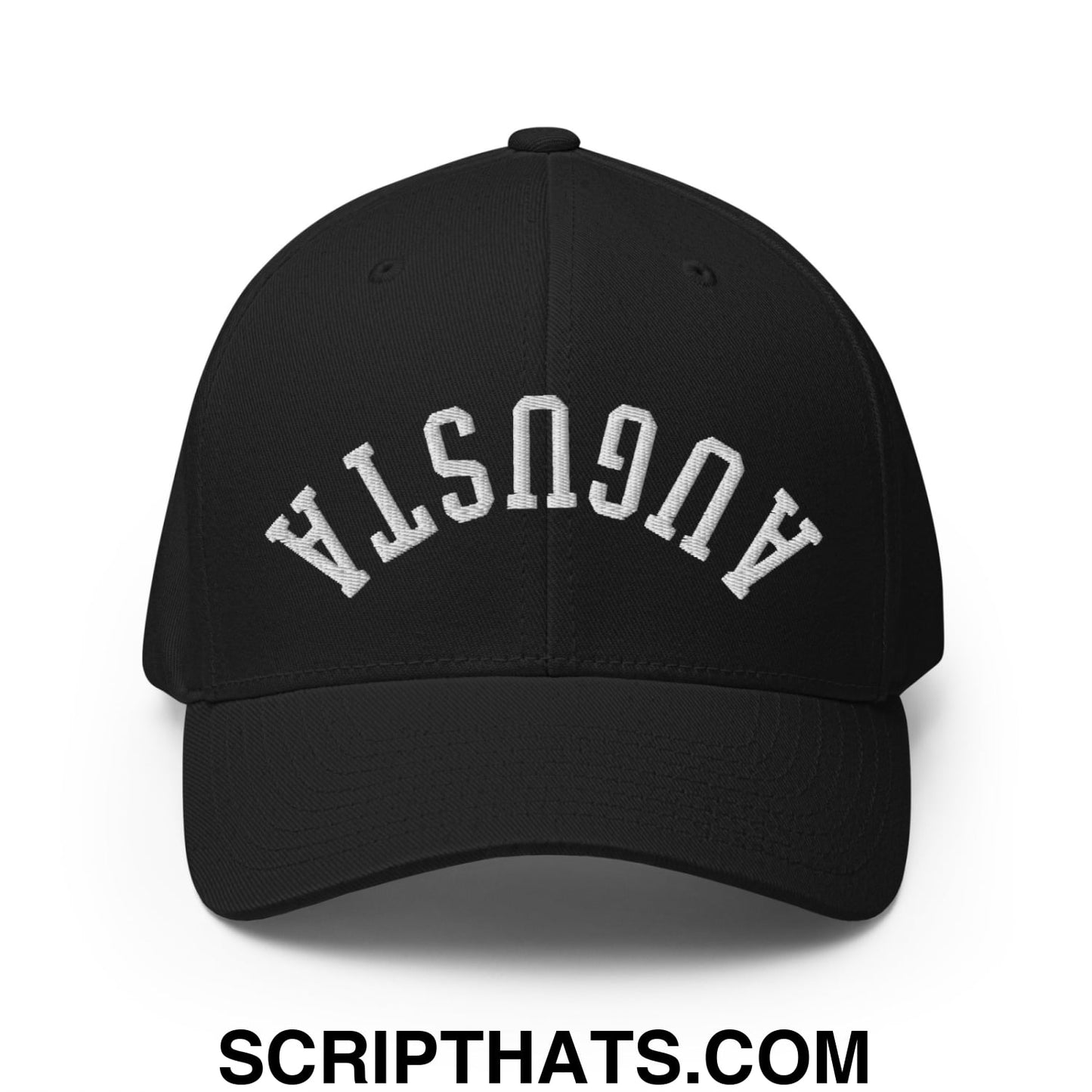 Upside Down Augusta Embroidered Stretch Fit Golf Hat