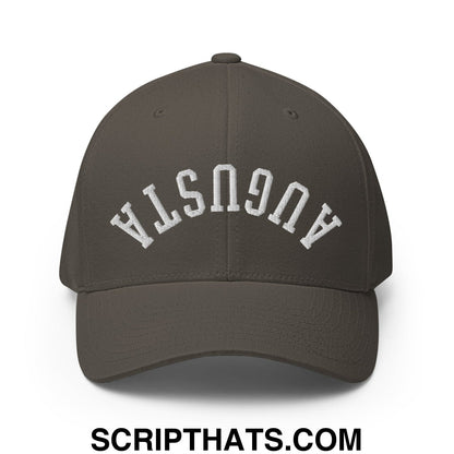 Upside Down Augusta Embroidered Stretch Fit Golf Hat