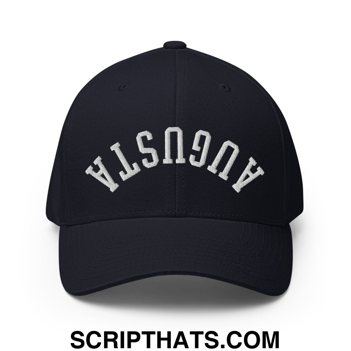 Upside Down Augusta Embroidered Stretch Fit Golf Hat