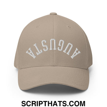 Upside Down Augusta Embroidered Stretch Fit Golf Hat