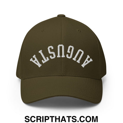 Upside Down Augusta Embroidered Stretch Fit Golf Hat