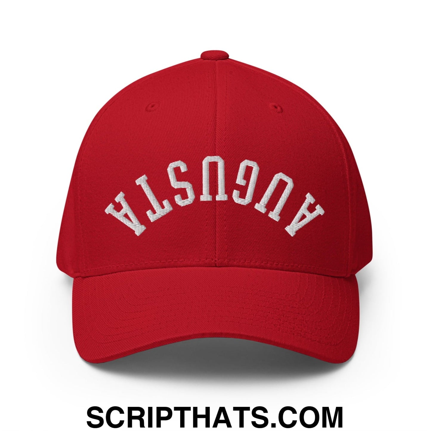 Upside Down Augusta Embroidered Stretch Fit Golf Hat