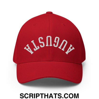 Upside Down Augusta Embroidered Stretch Fit Golf Hat