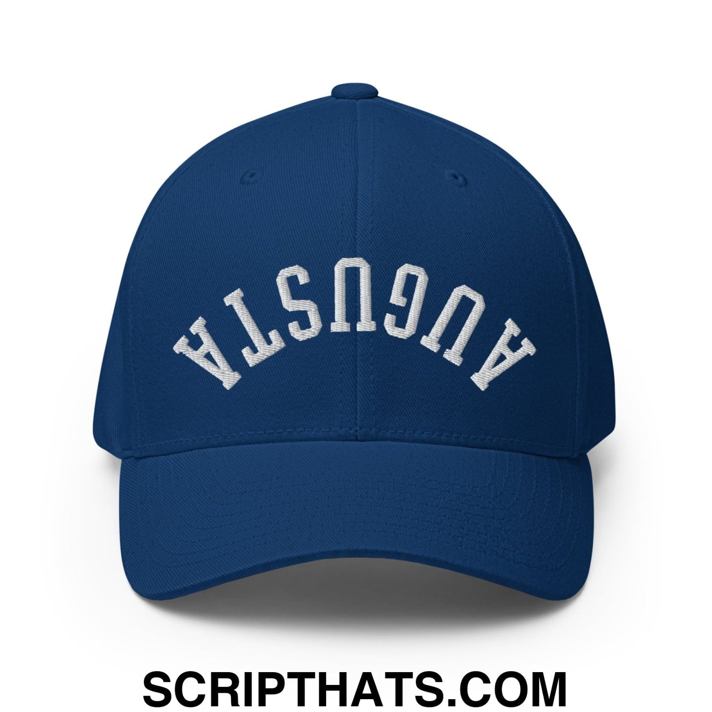 Upside Down Augusta Embroidered Stretch Fit Golf Hat