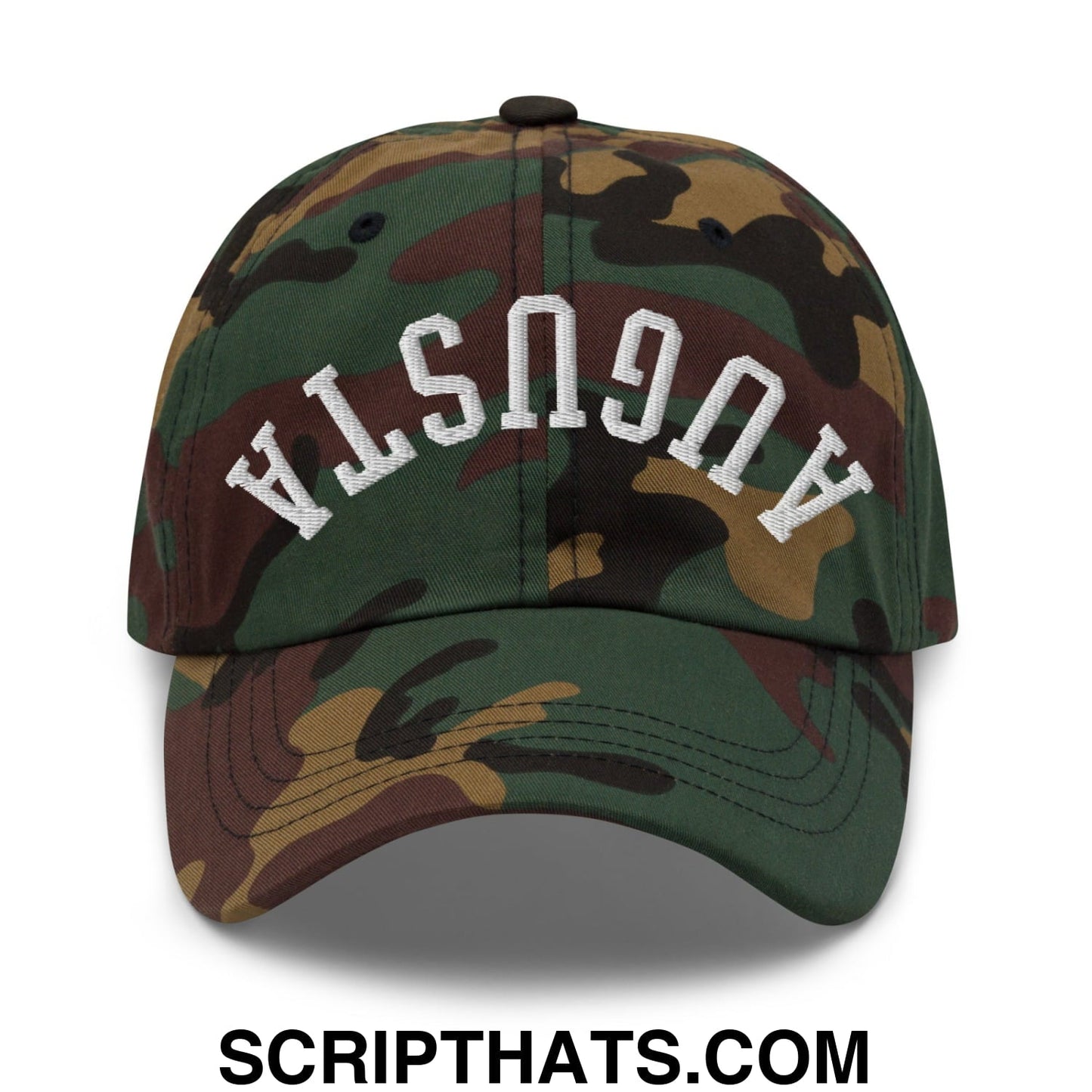 Upside Down Augusta Embroidered Unstructured Golf Dad Hat