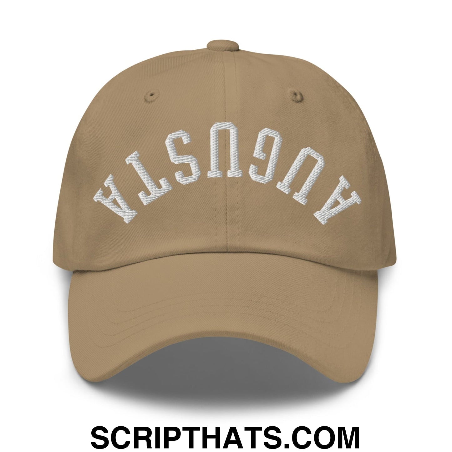 Upside Down Augusta Embroidered Unstructured Golf Dad Hat