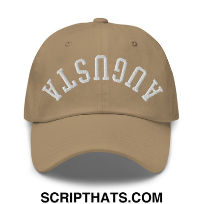 Upside Down Augusta Embroidered Unstructured Golf Dad Hat