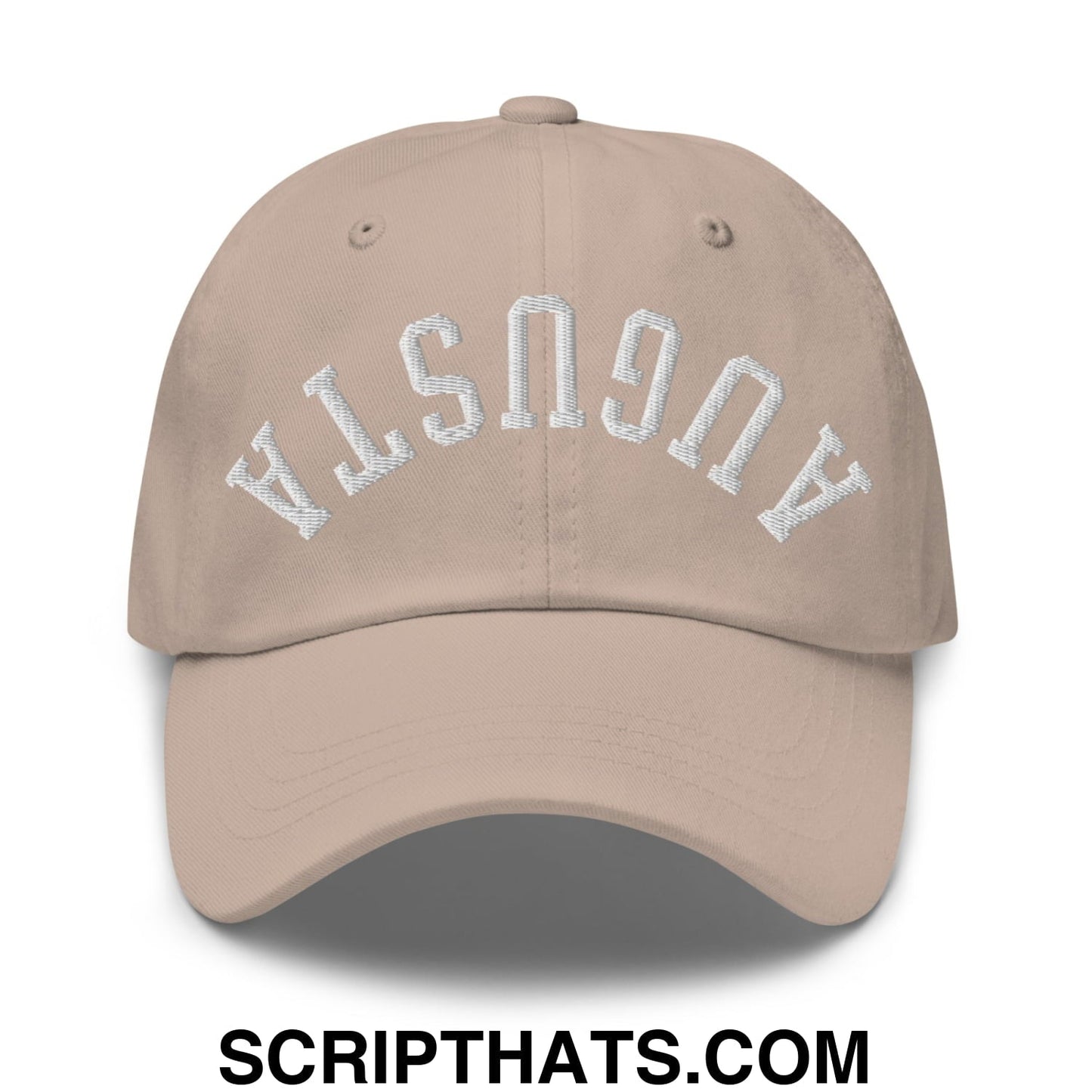 Upside Down Augusta Embroidered Unstructured Golf Dad Hat